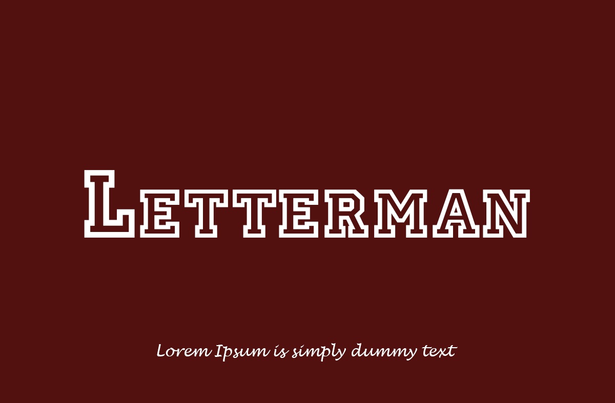 Letterman Font free download