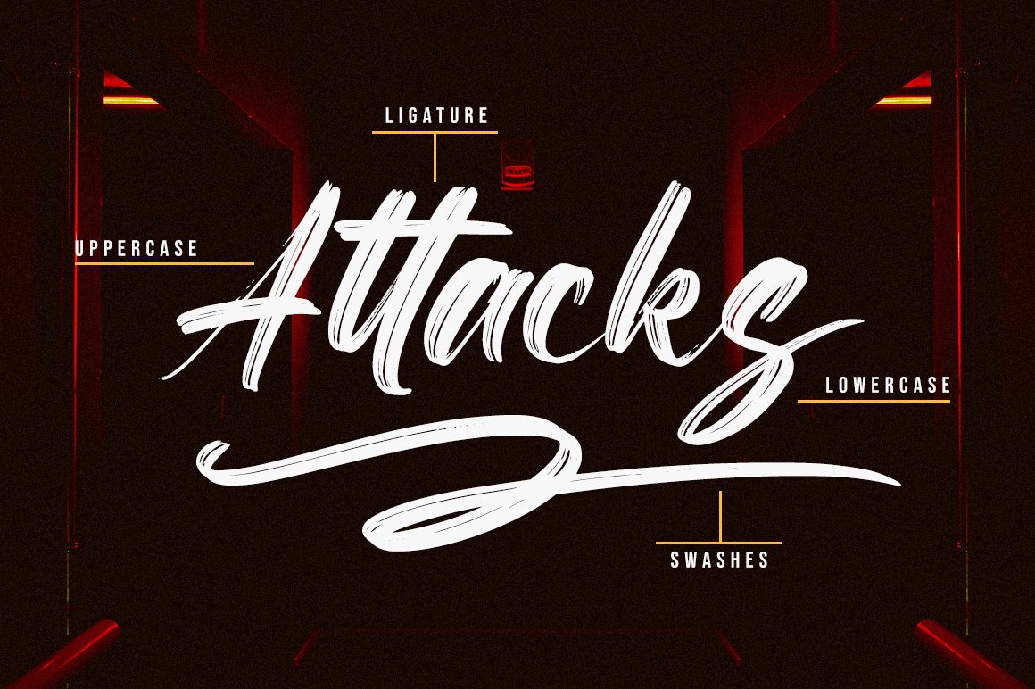 Attacks Brush Font-2