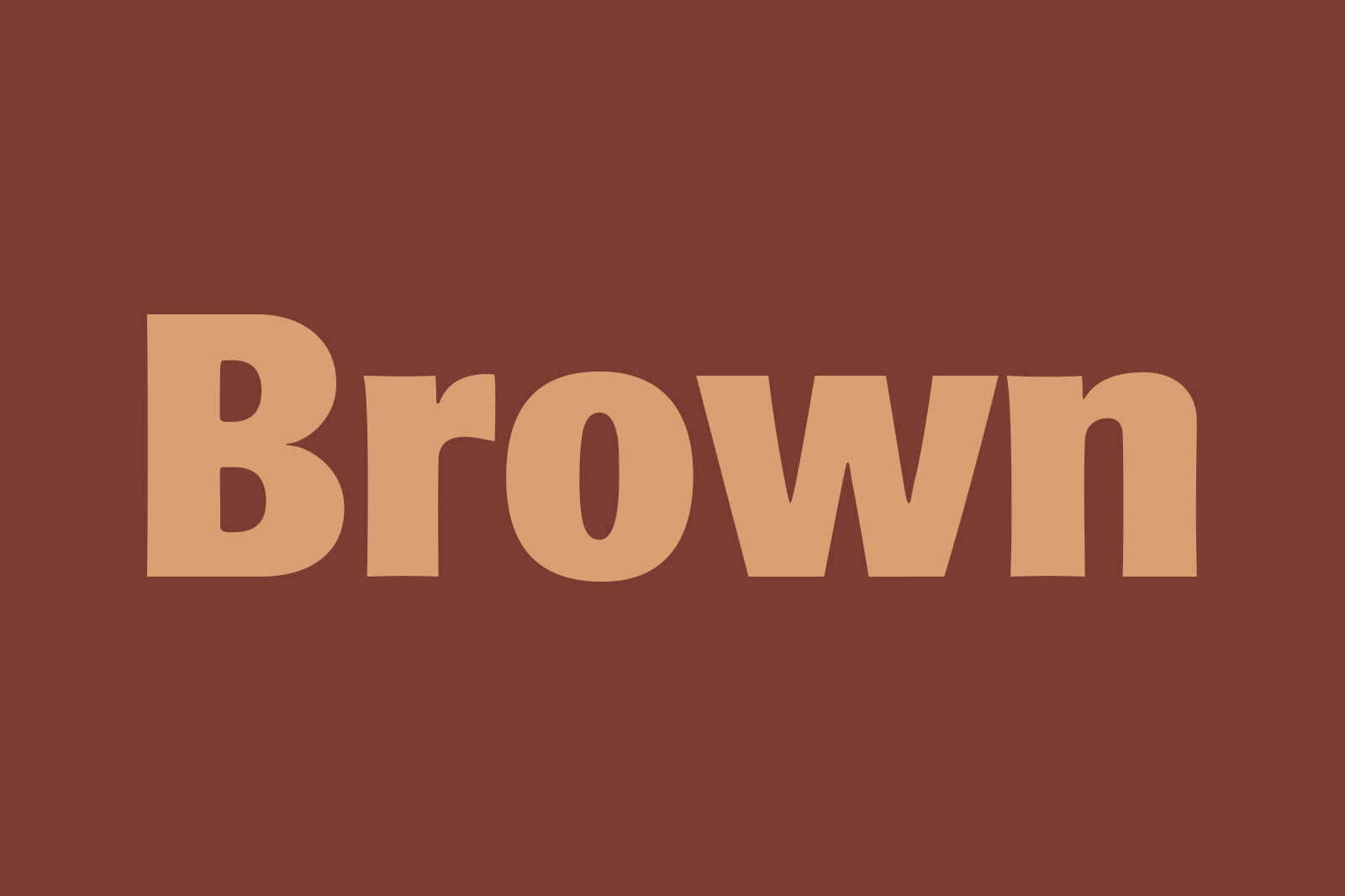 Brown Font Family