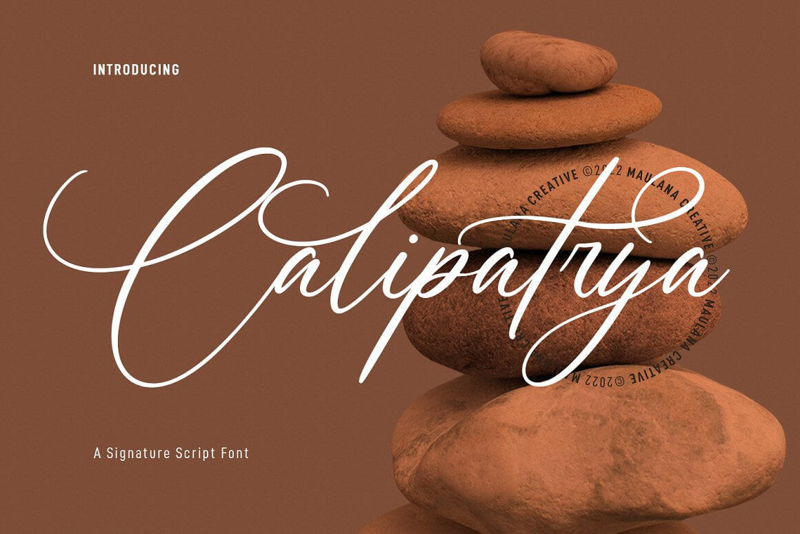 Calipatrya Calligraphy Script Font -1