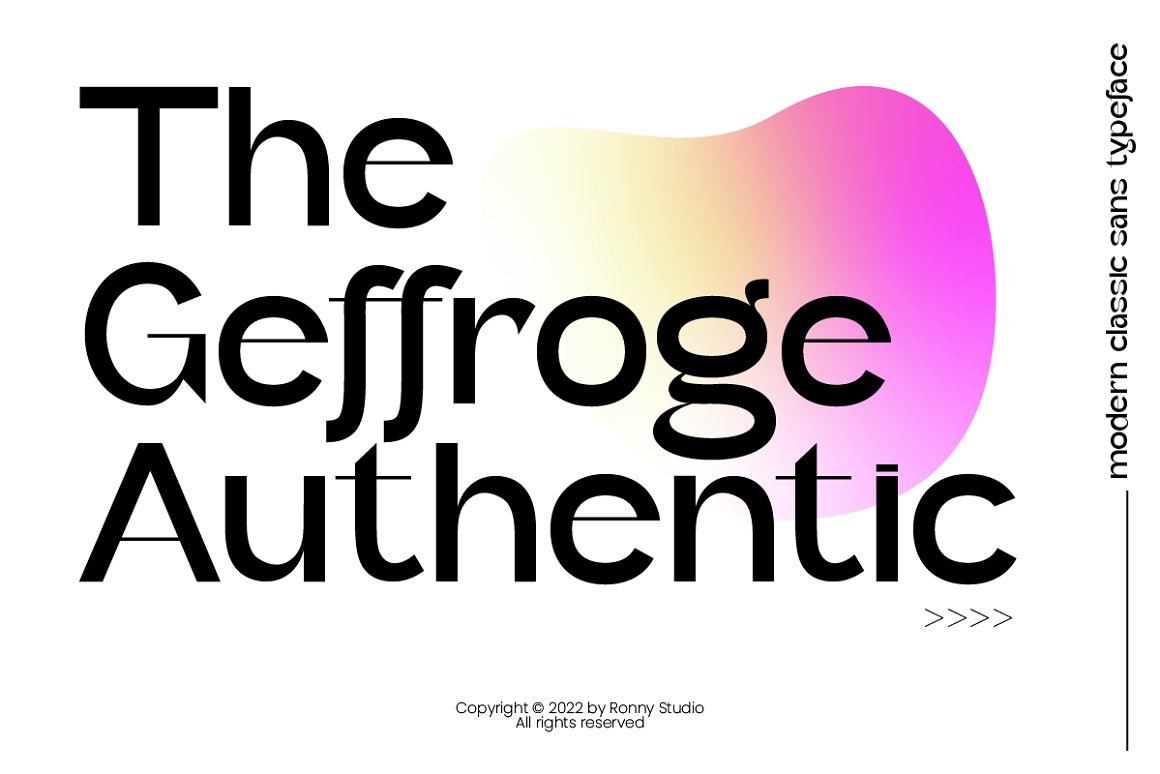 Geffroge Authentic Font