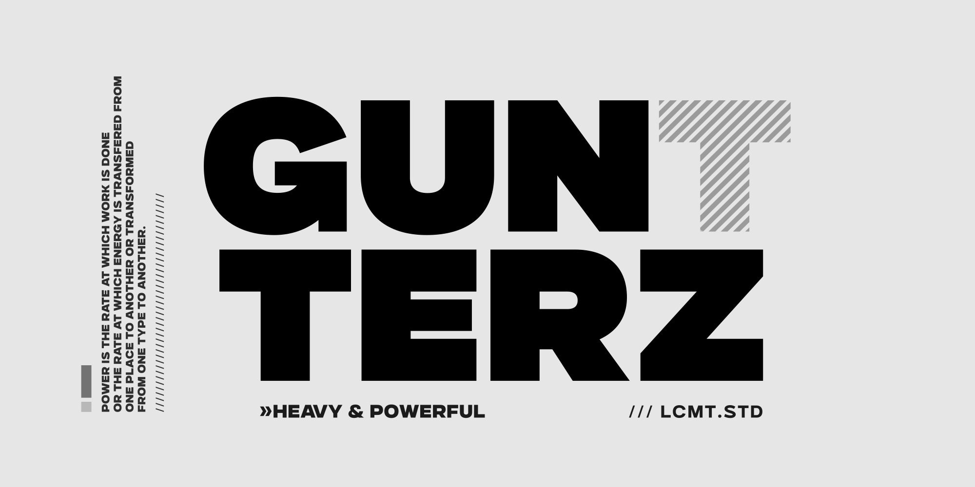 Gunterz Font Family