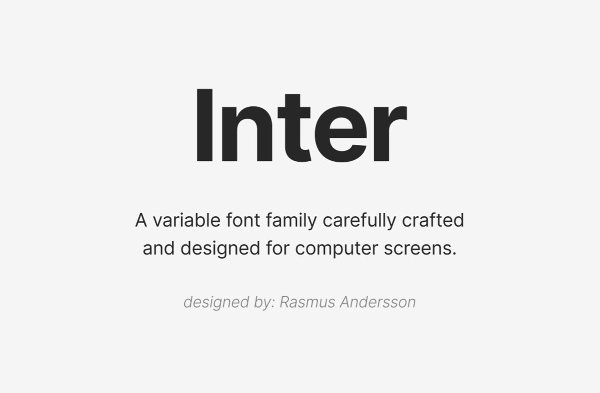 Inter Font Family