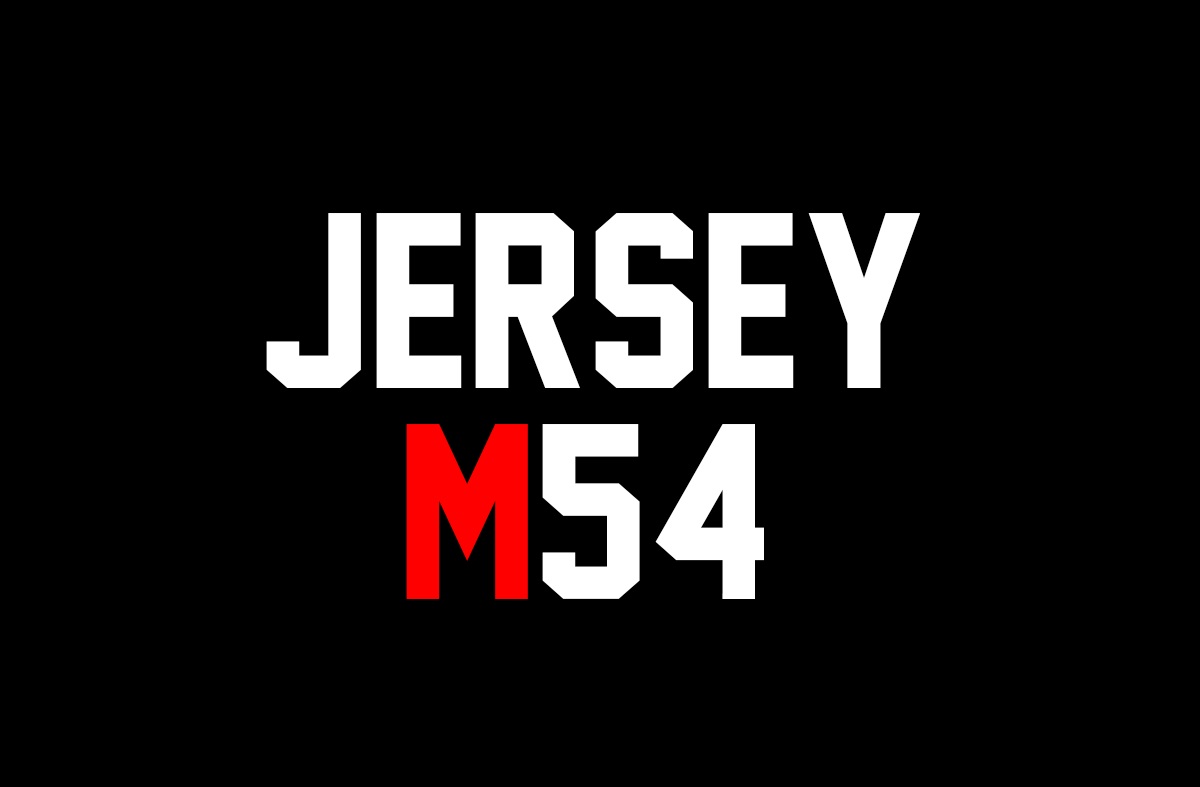 Jersey M54 Font