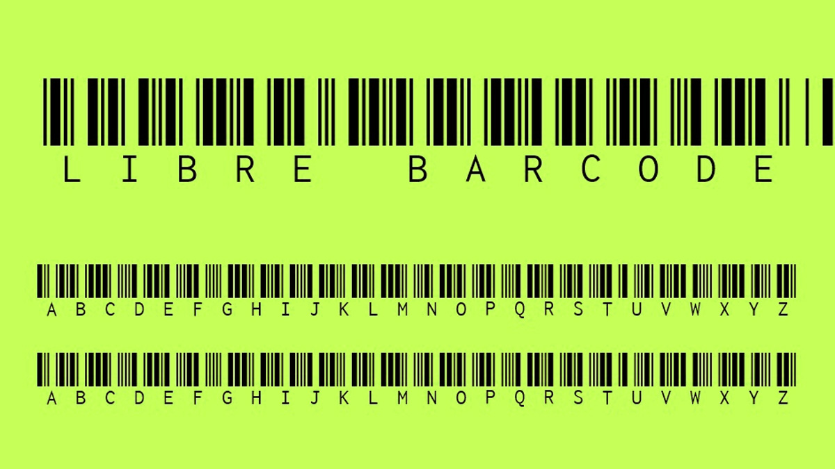 Libre Barcode 39 Text Font Free Download