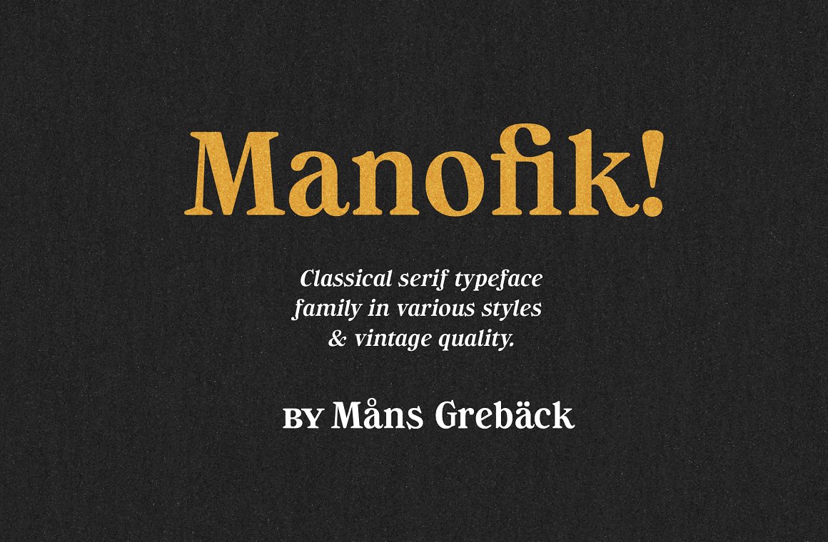 Manofik Font Family