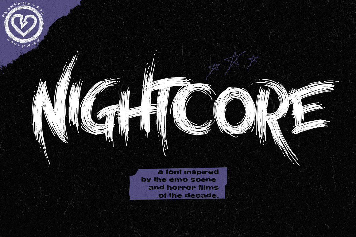 Nightcore Font