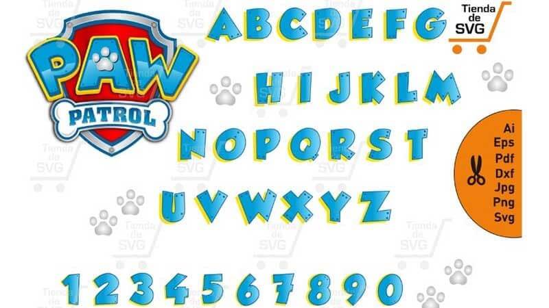 Paw Patrol Fancy Display Font Family -2