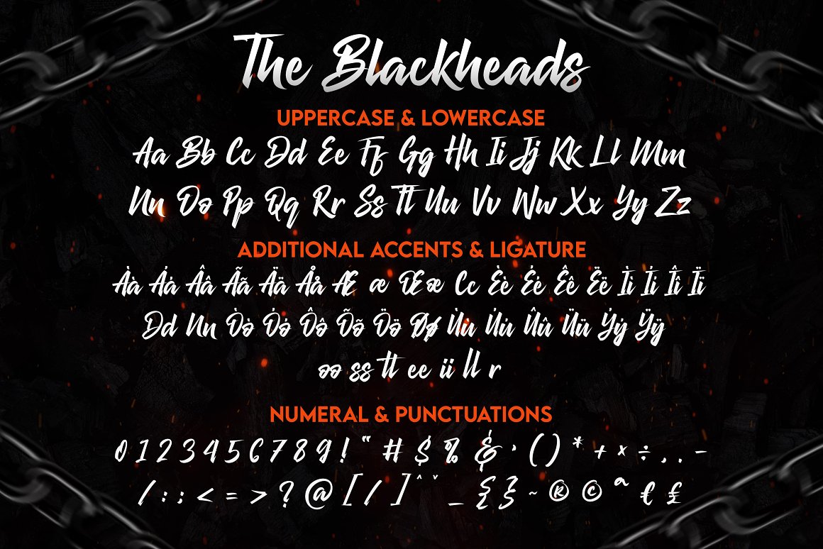 The Blackheads Font-3