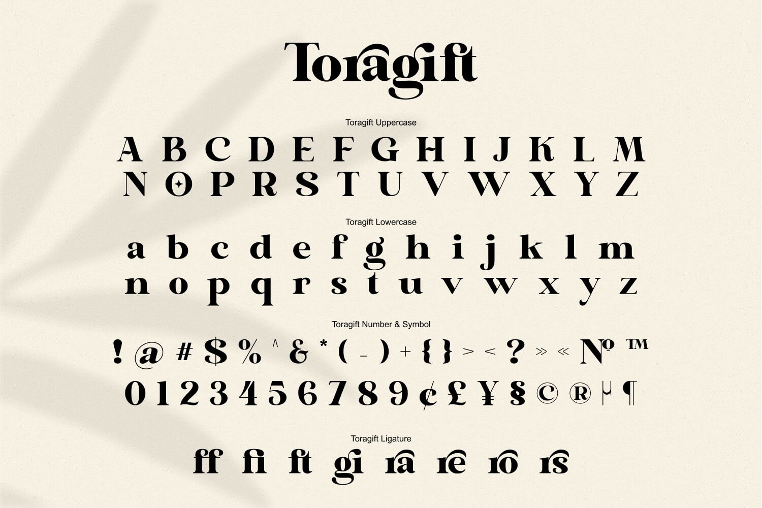 Toragift Font-3