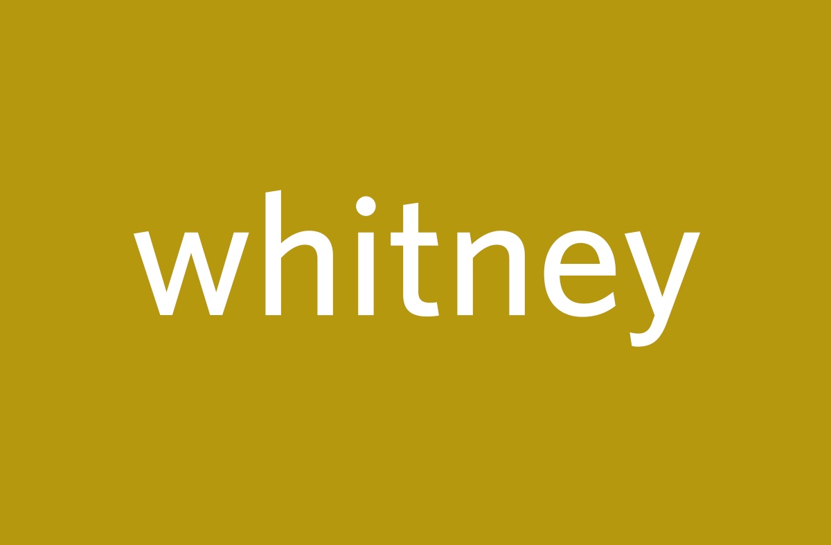 Whitney Font Family