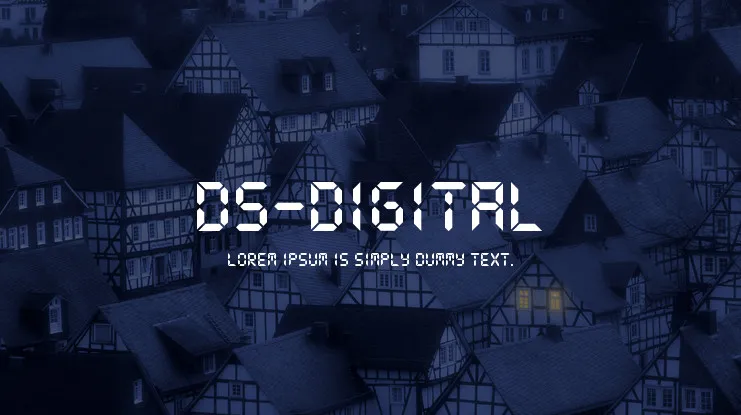 DS-Digital Font Family free download