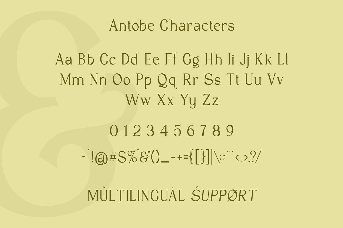 Antobe Font-3