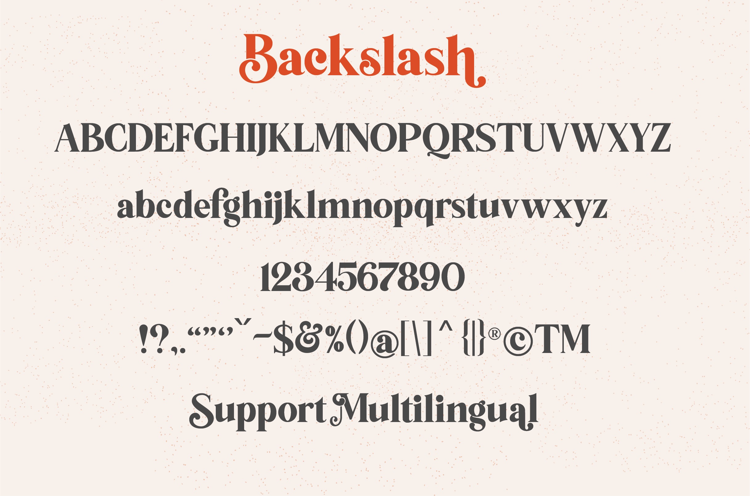 Backslash Font-3