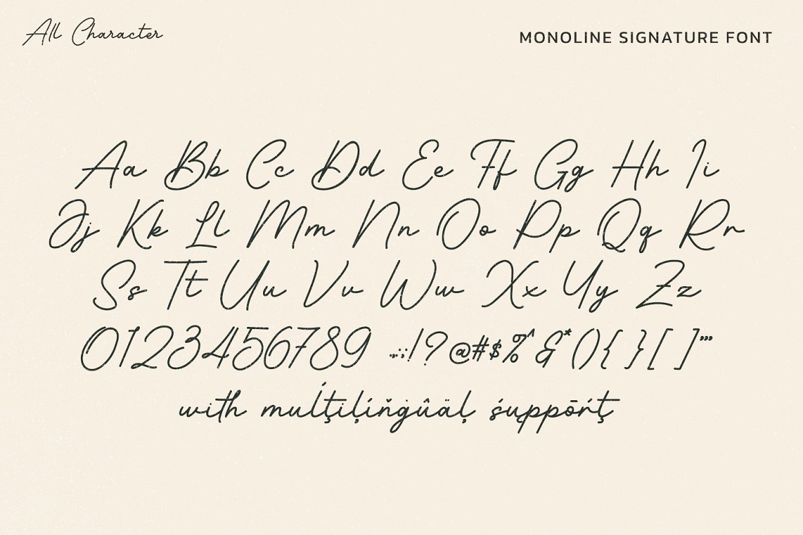 Barethelly Signature Font-3