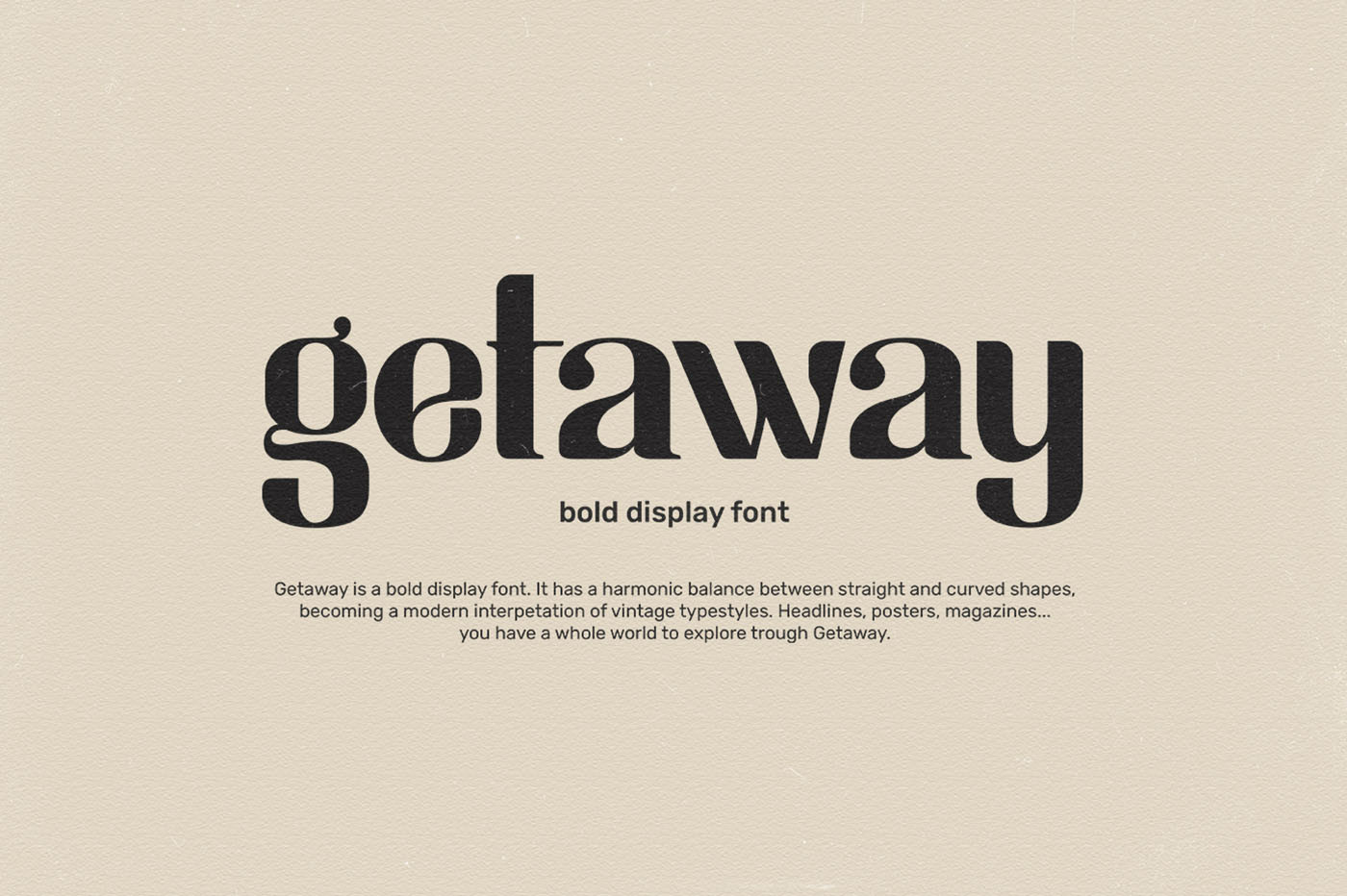 Getaway Font