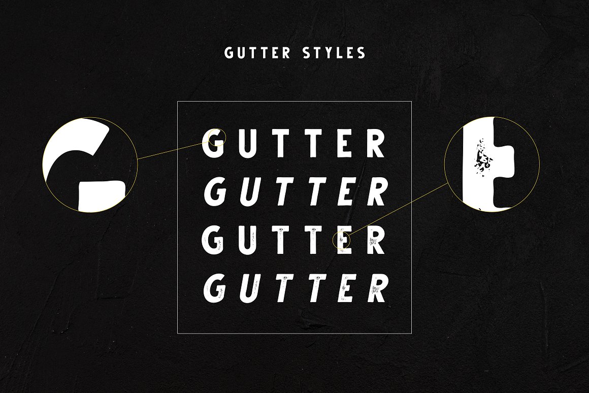 Gutter Font Family-2