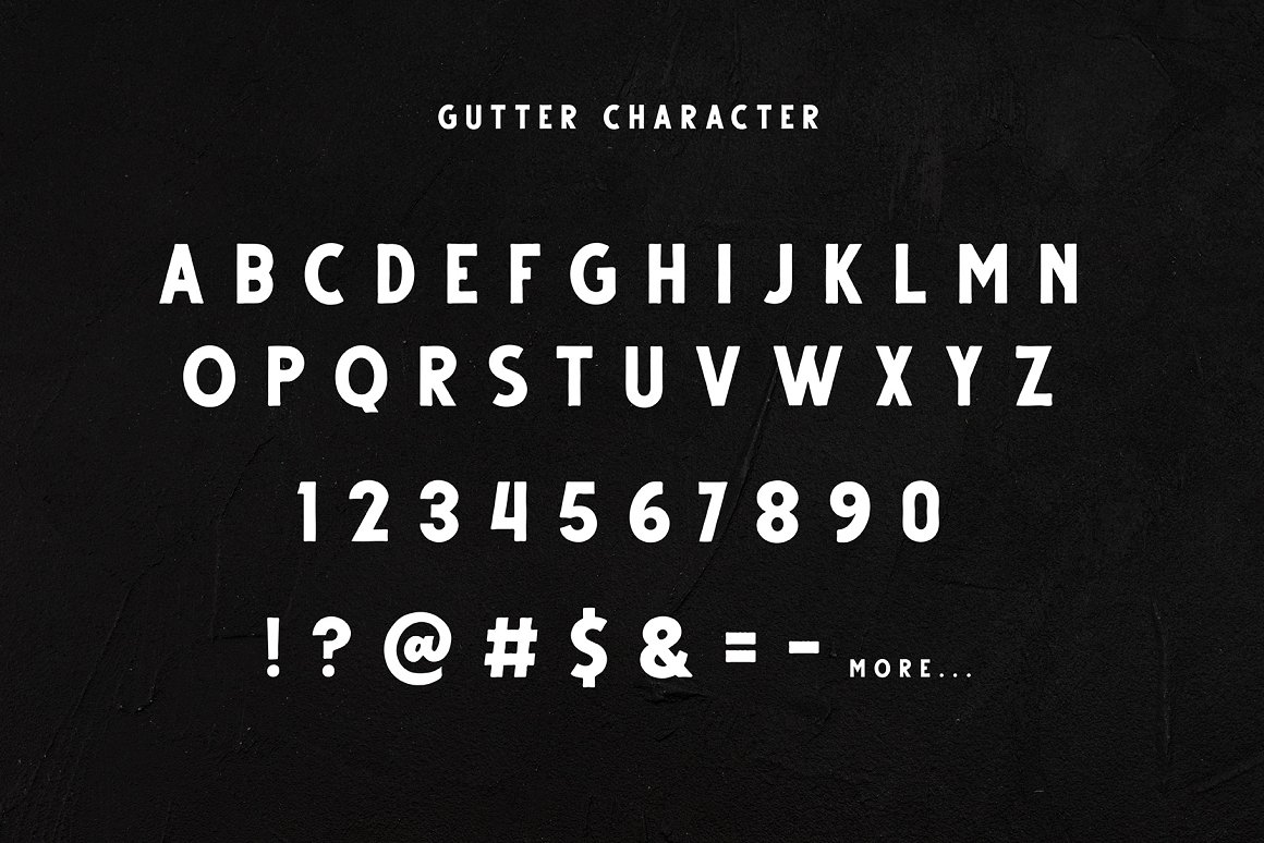 Gutter Font Family-3