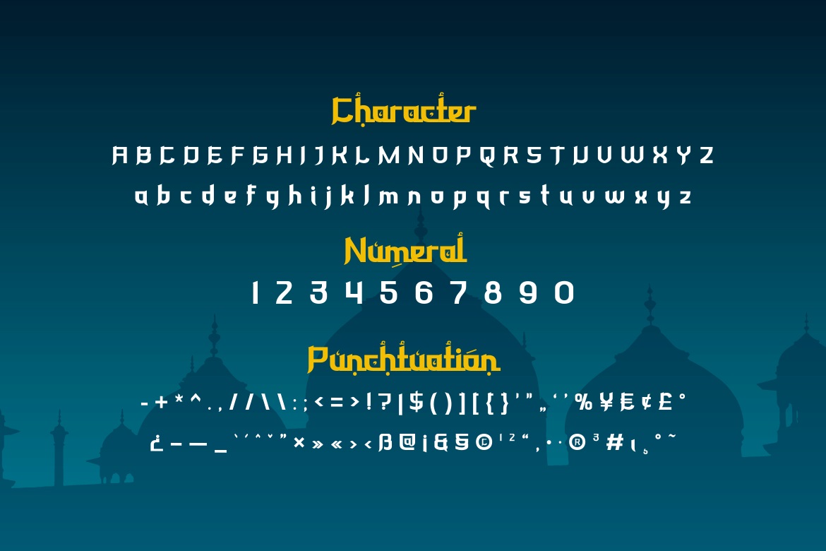 Keswah Arabic Font 3