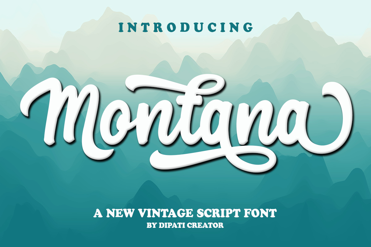 Montana Script Font