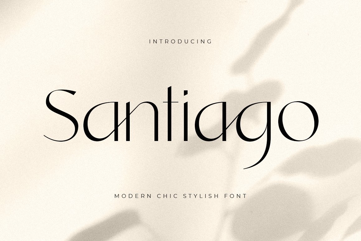 Santiago Modern Chic Stylish Font