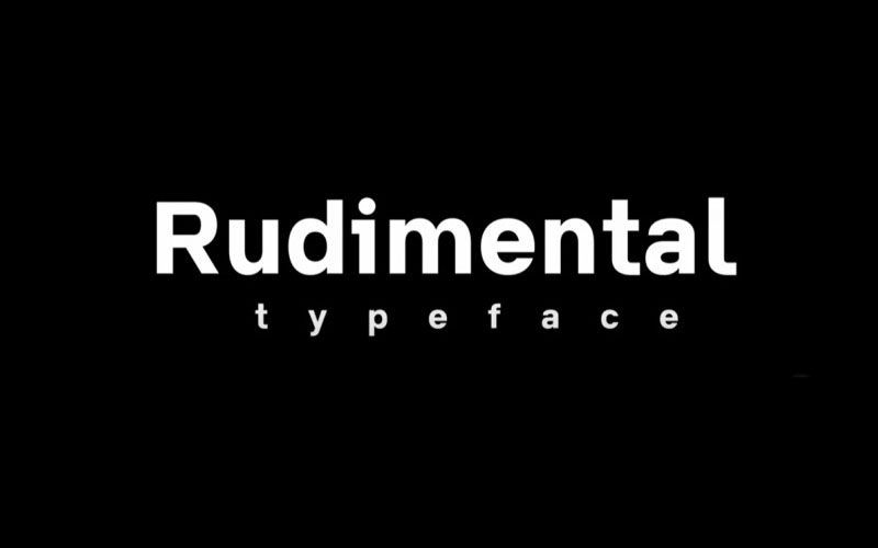 Rudimental Font