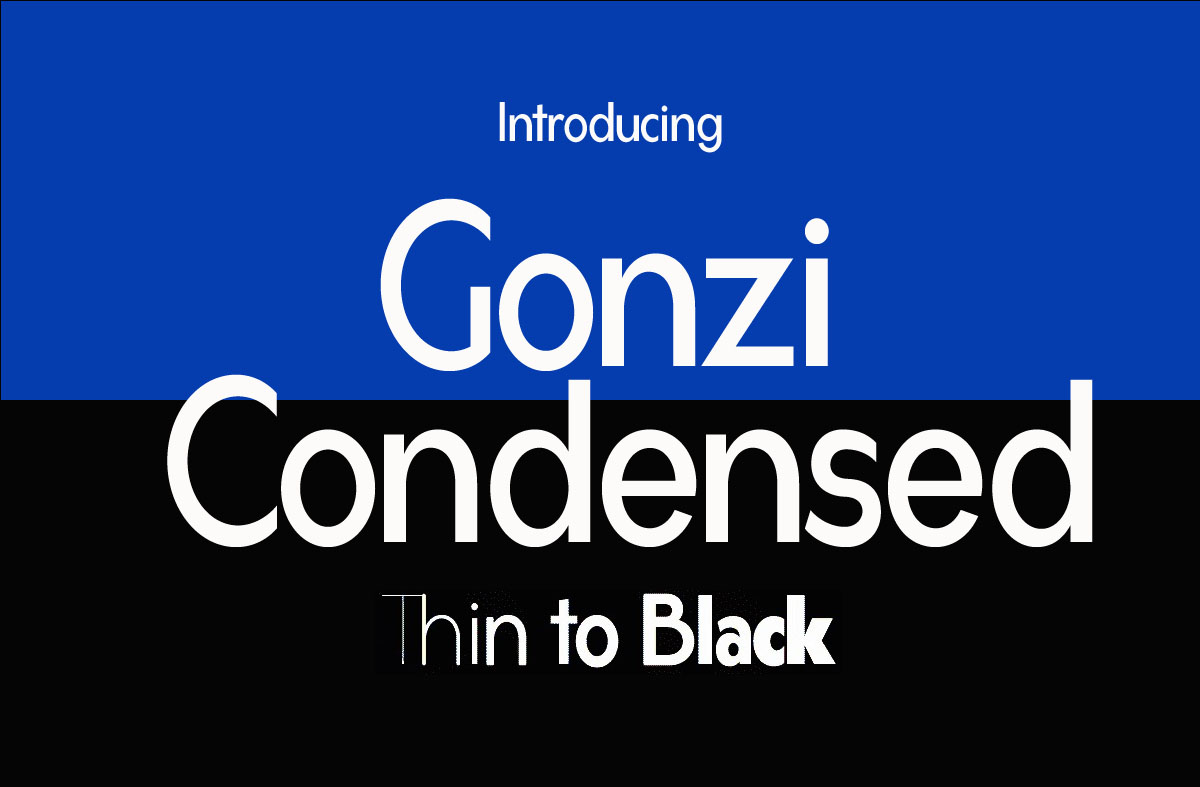 Gonzi Condensed Font Family