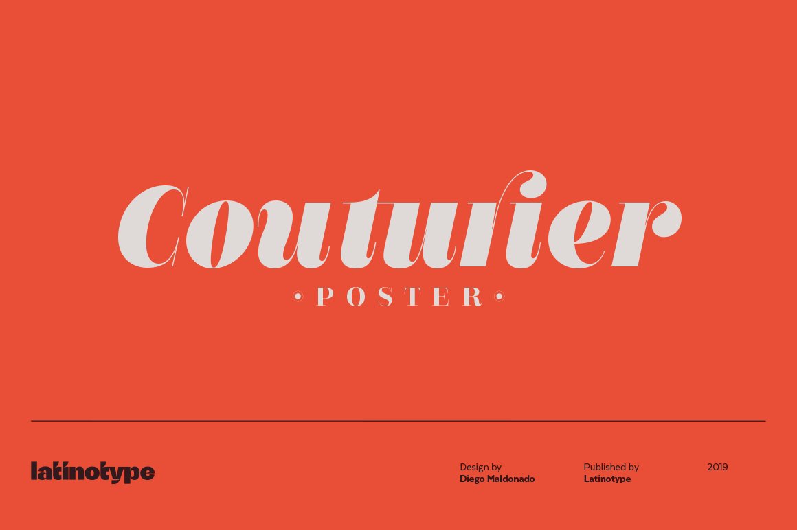 Couturier Poster Font Family