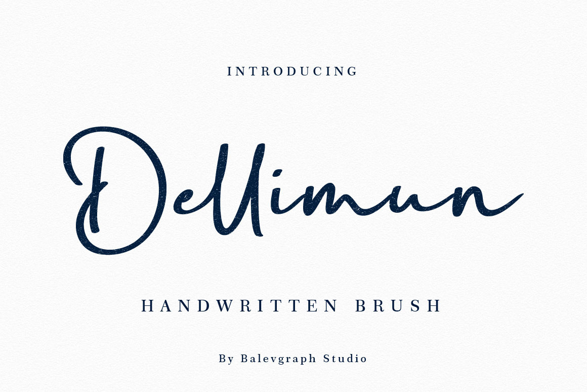 Dellimun Brush Font