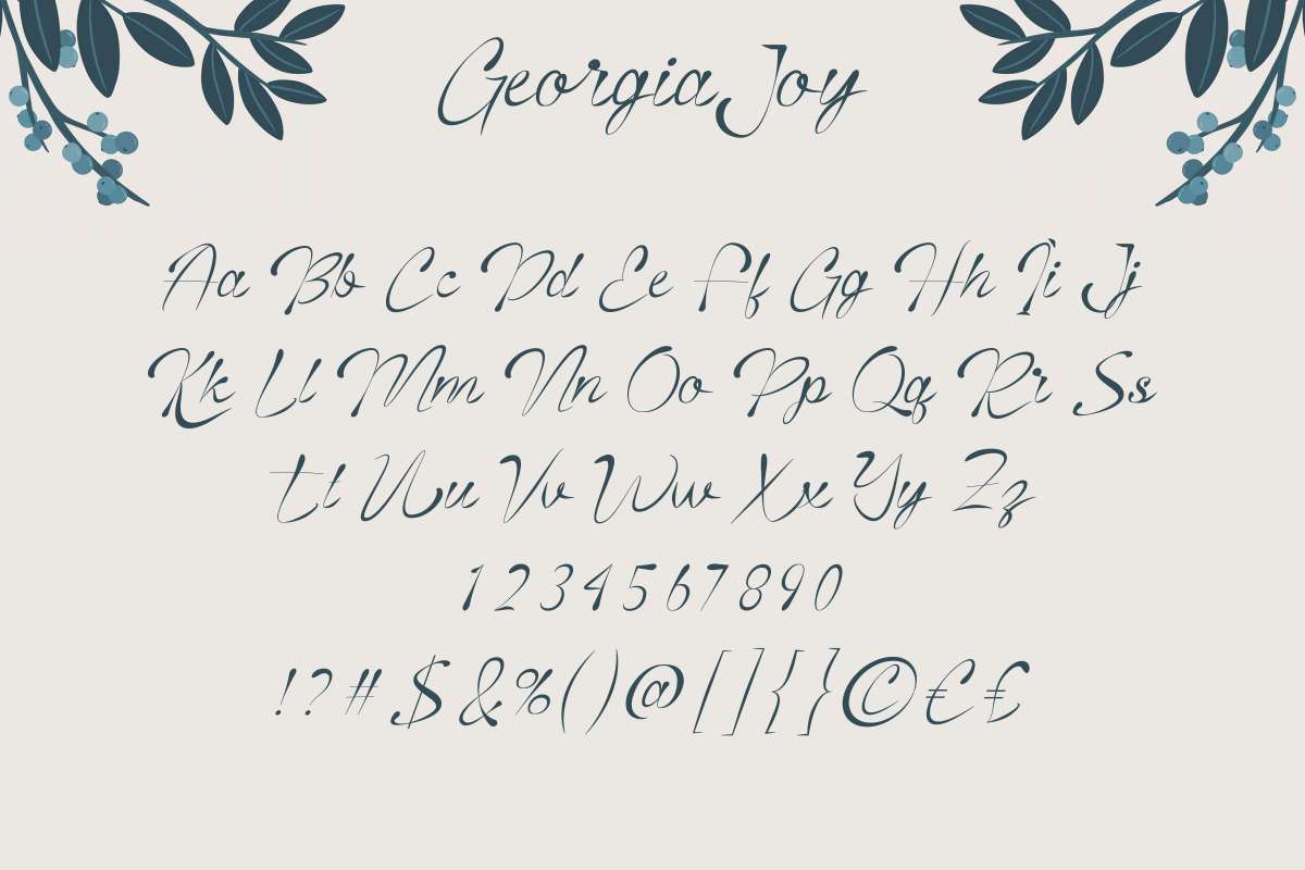 Georgia Joy Handwritten Script Font-3