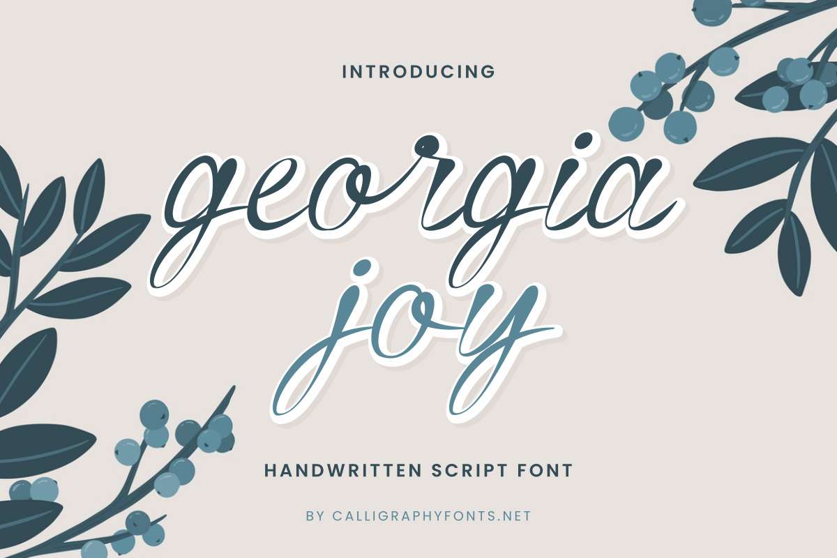 Georgia Joy Font