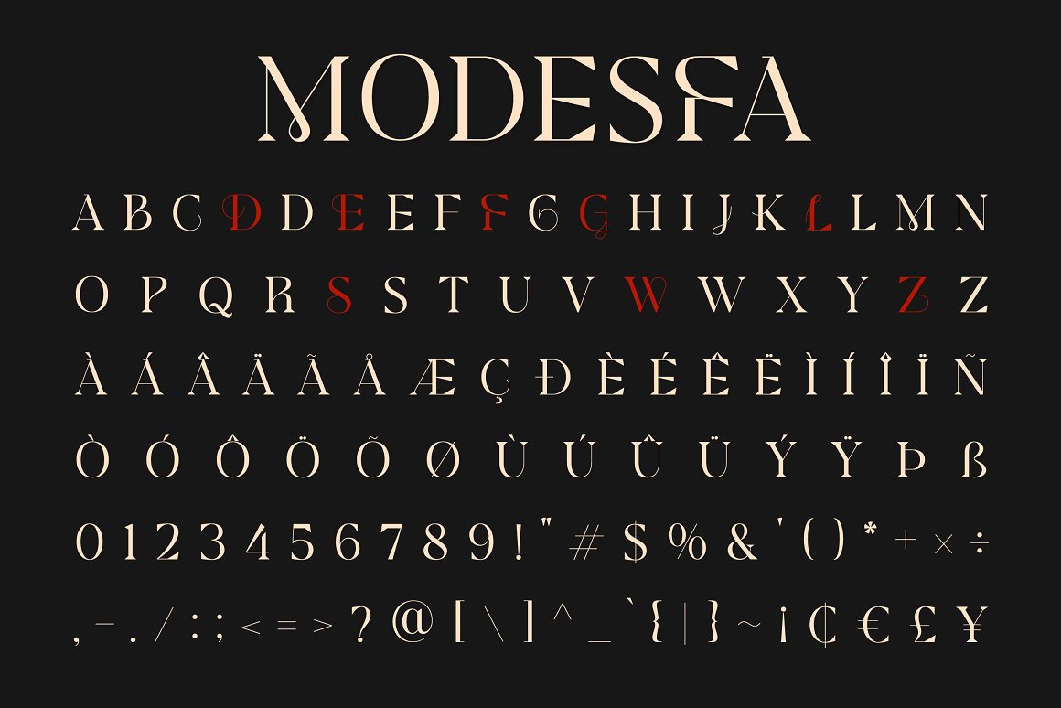 Modesfa Font-3