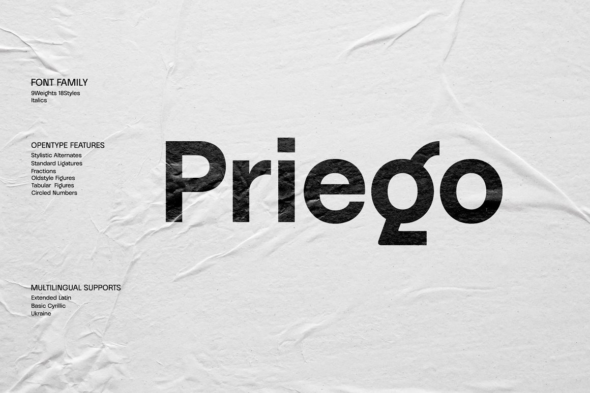 Priego Font Family