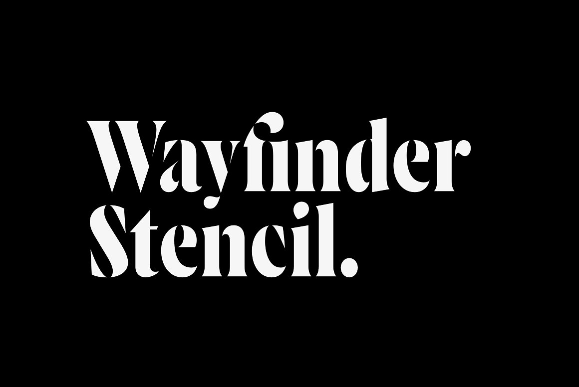 Wayfinder Stencil Font Family