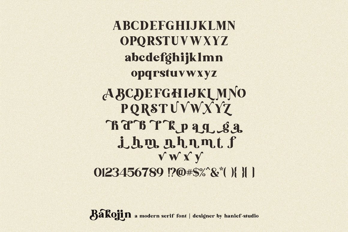 Bakojin Font-3