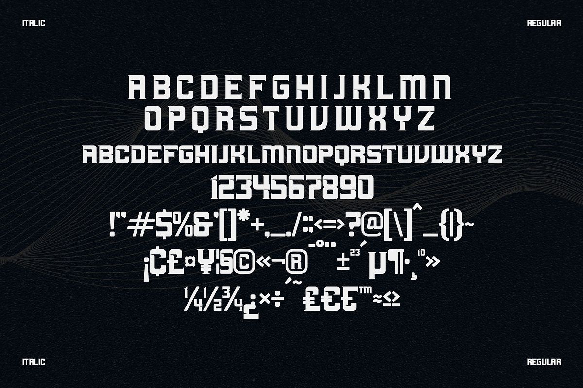 Machine Font-3