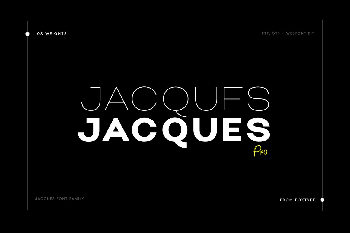 Jacques Pro Font Family