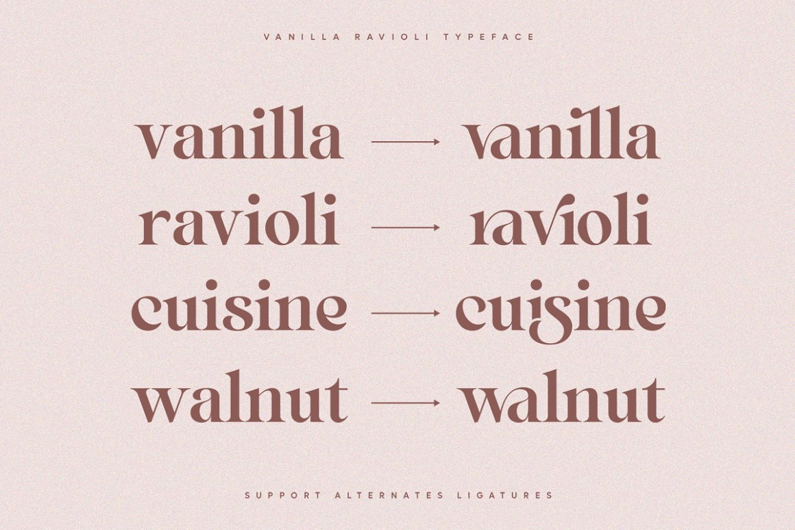 Vanilla Ravioli Font-2