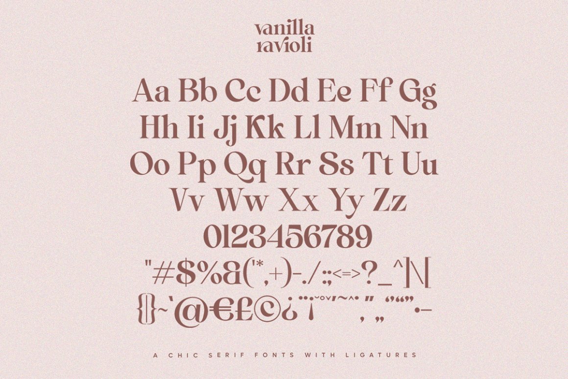 Vanilla Ravioli Font-3