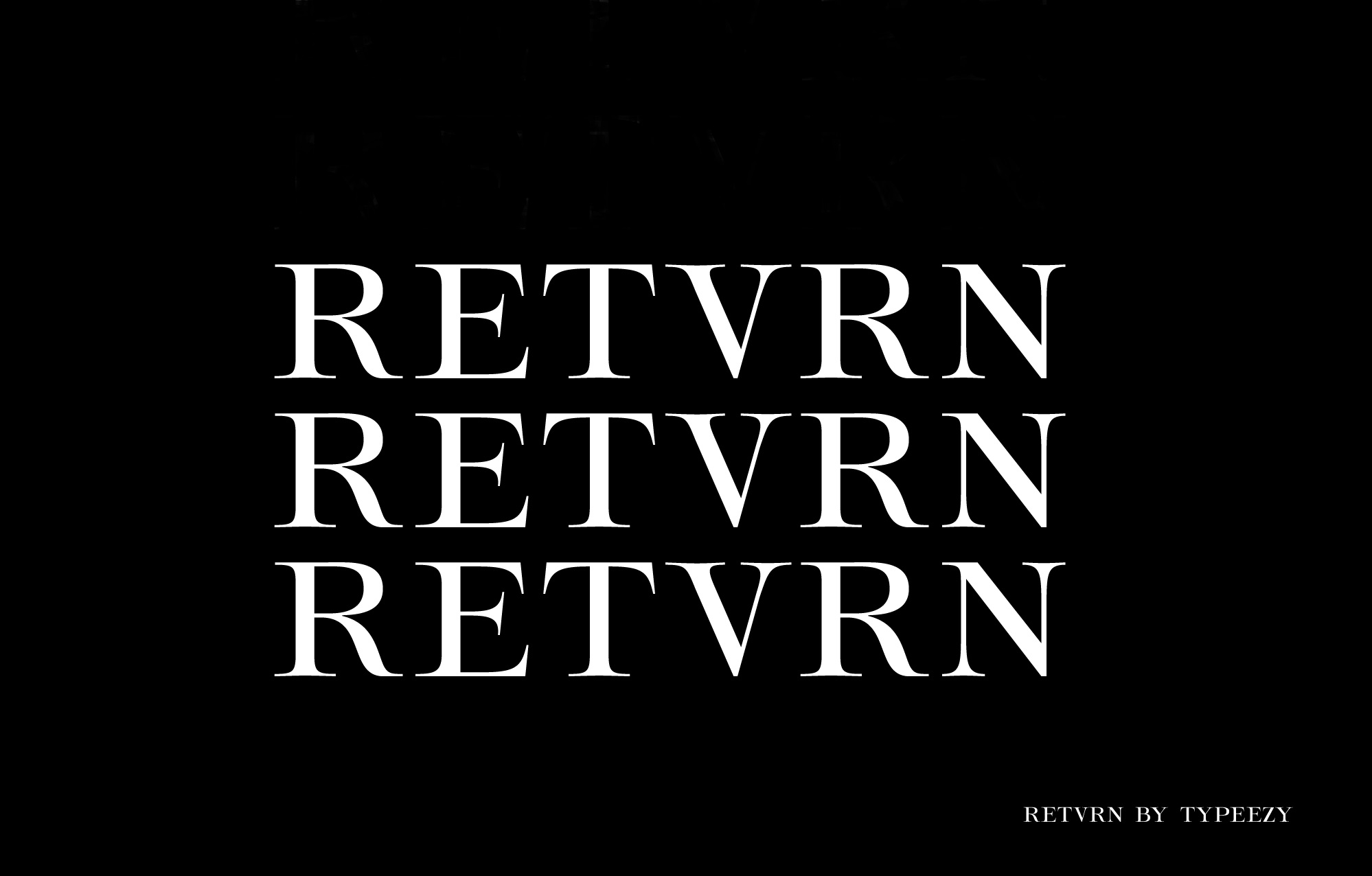 Retvrn Font