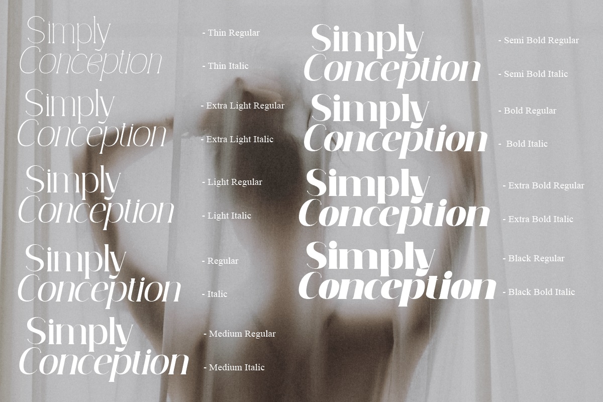 Simply Conception Font Family-3