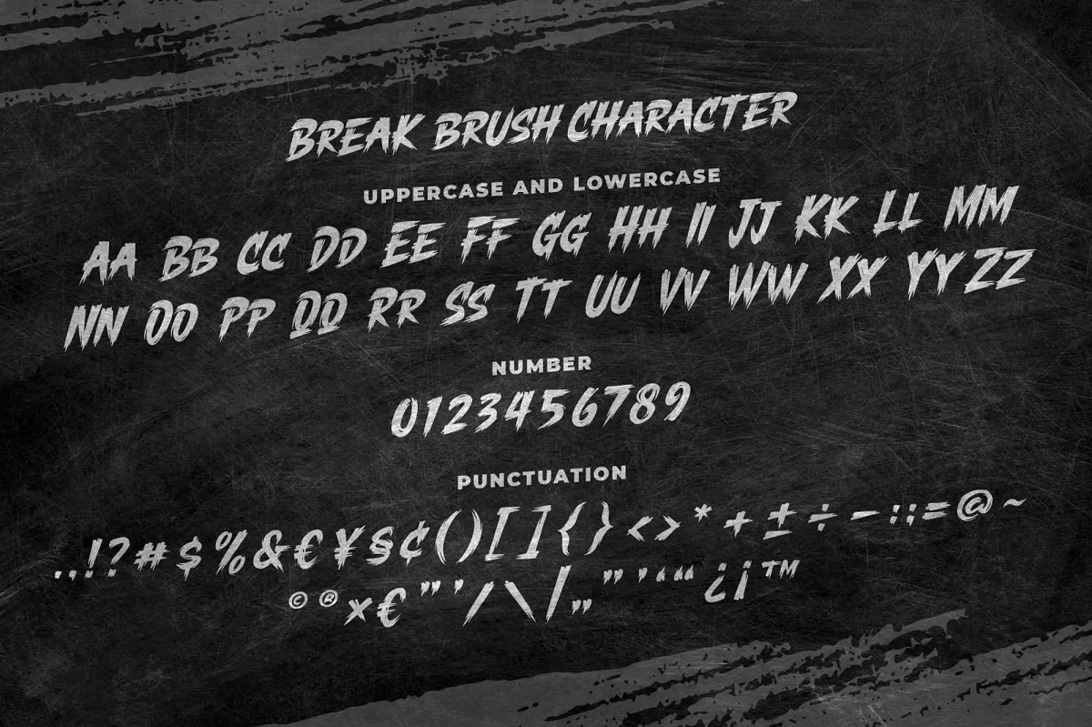 Break Brush Script Font 3