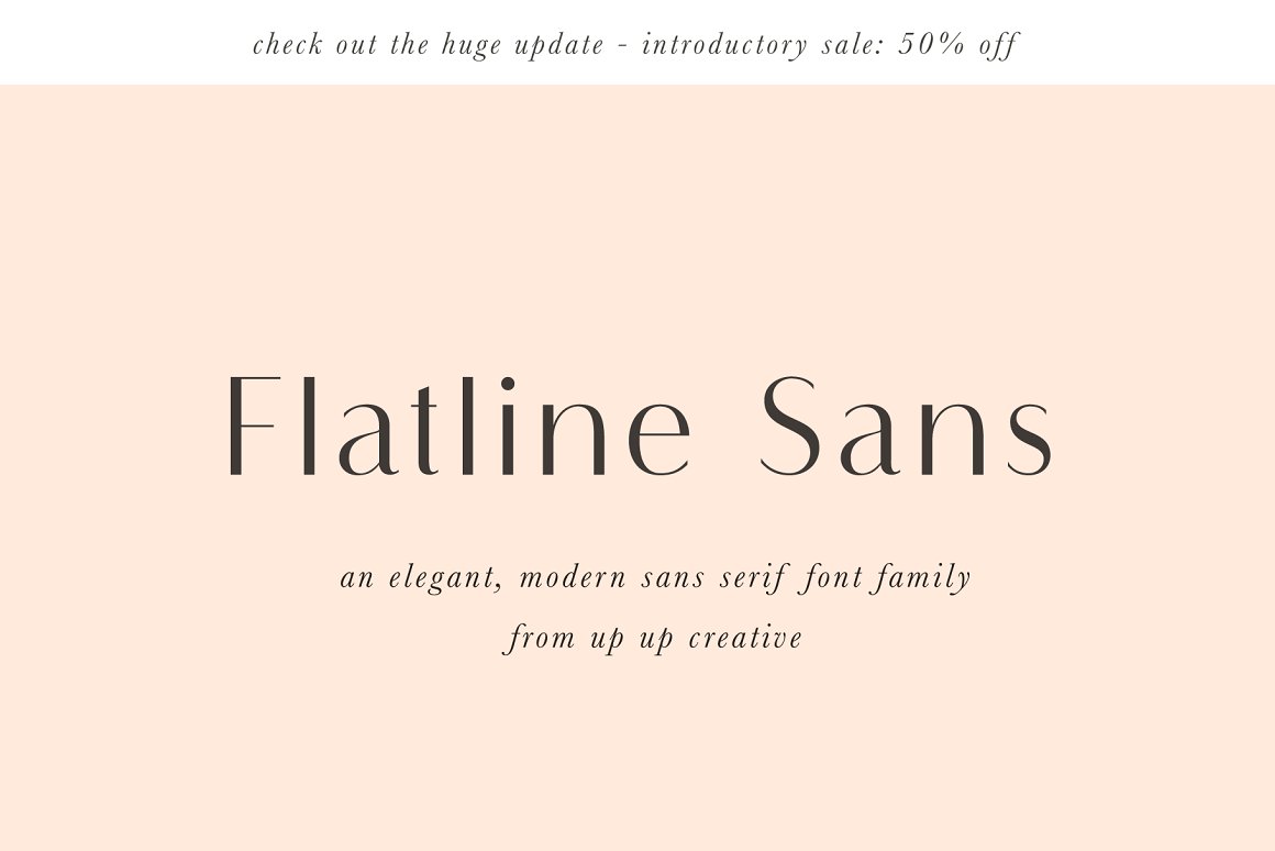 Flatline Sans Font Family