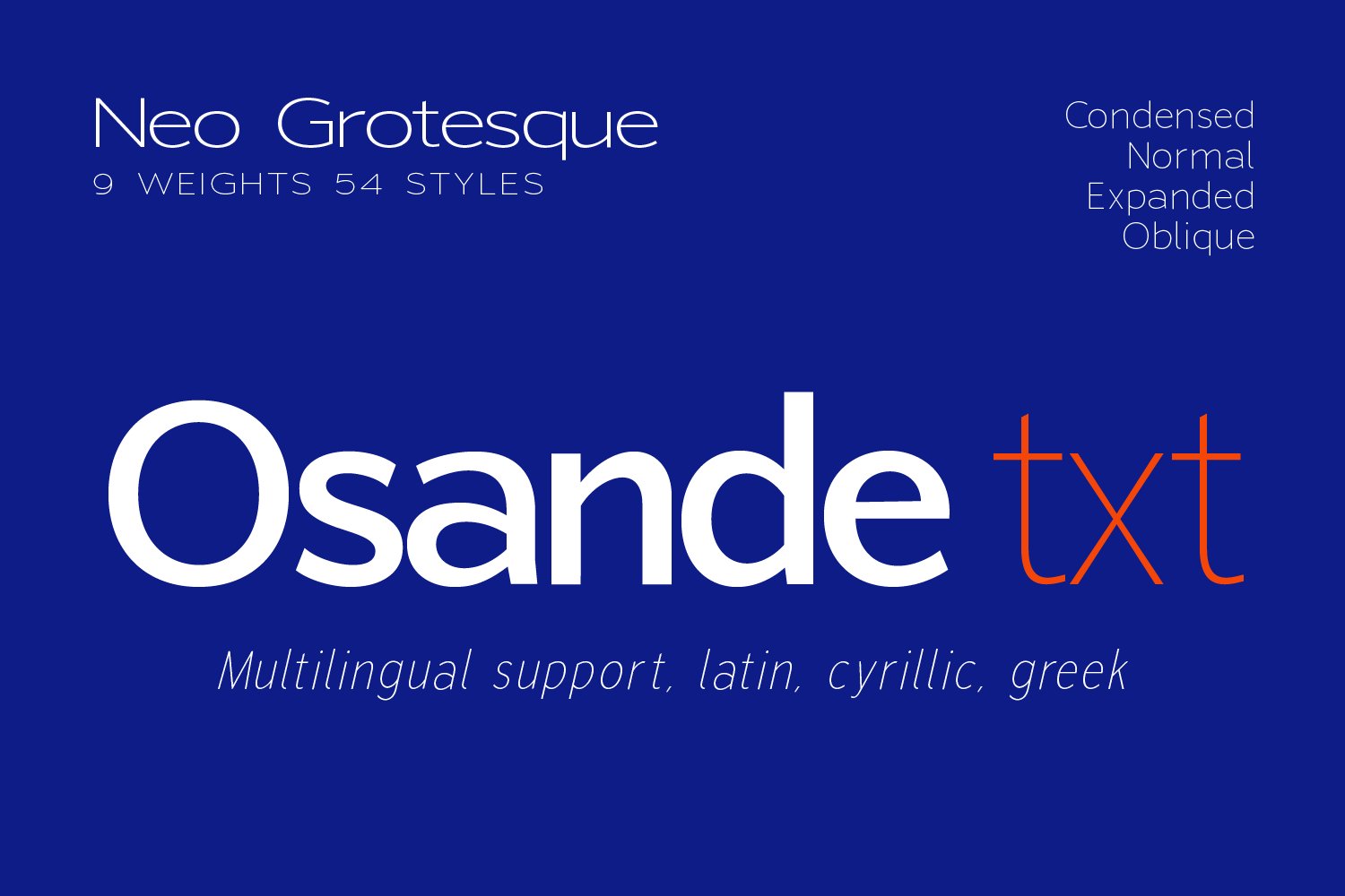 Osande Txt Font