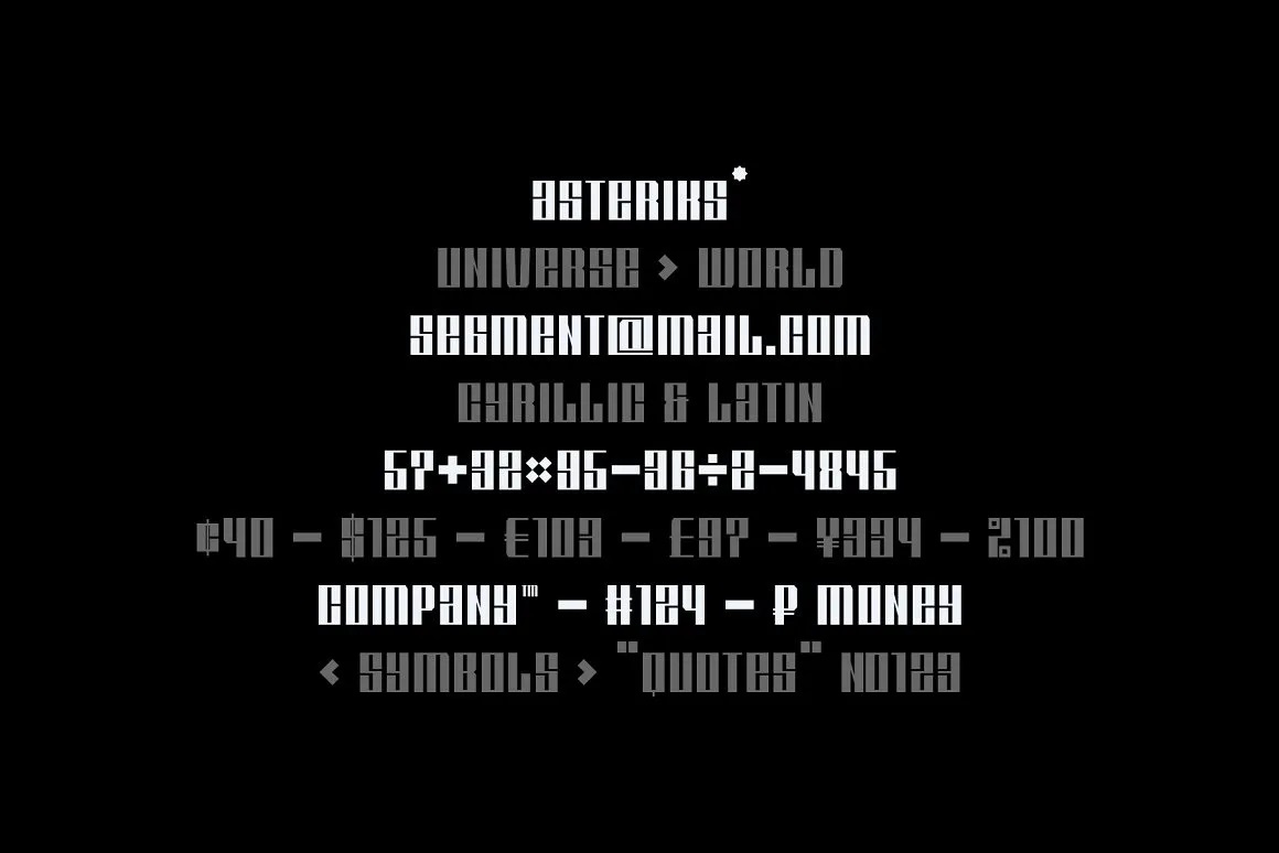 Segment Font-3