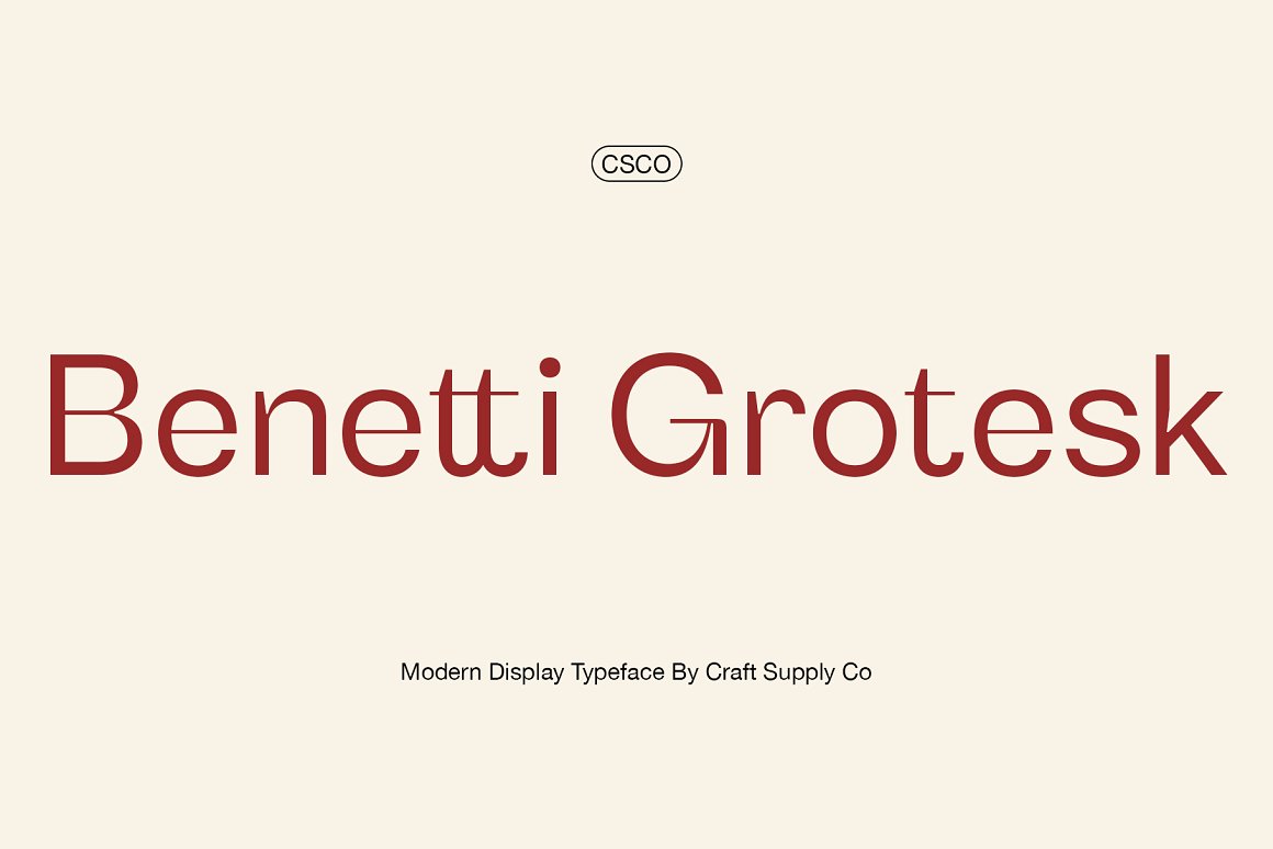 Benetti Grotesk Font