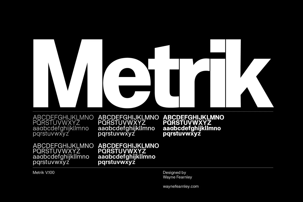 Metrik Font Family