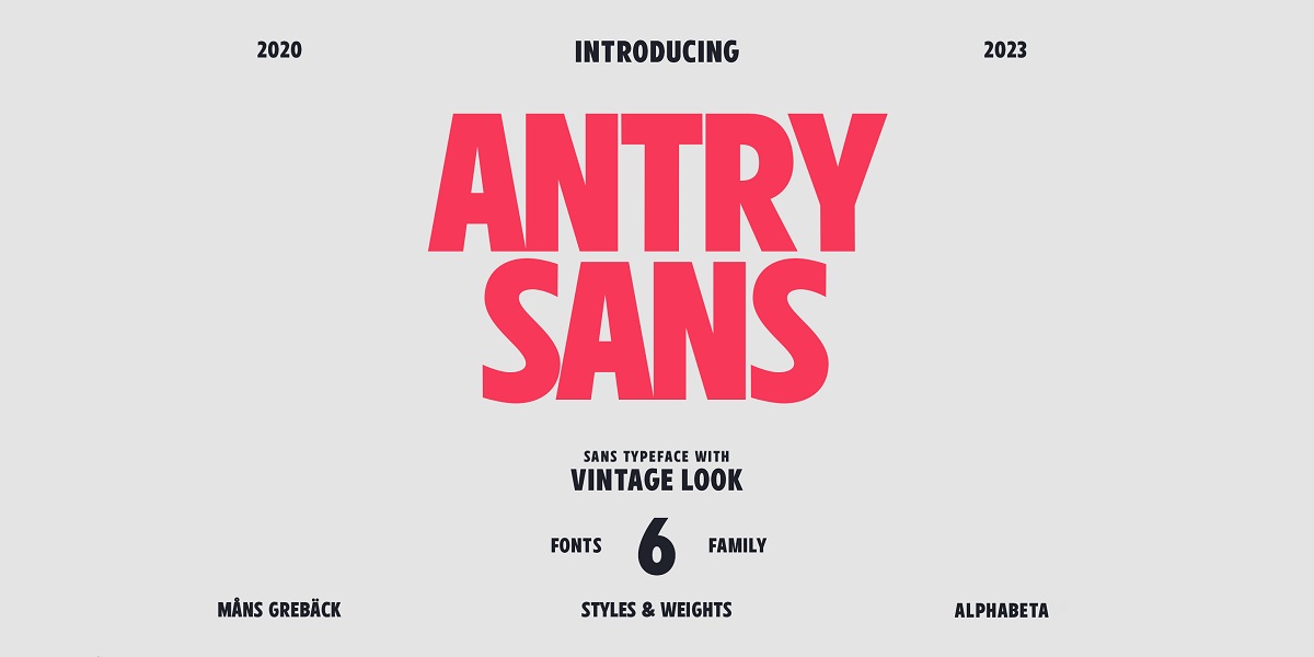 Antry Sans Font