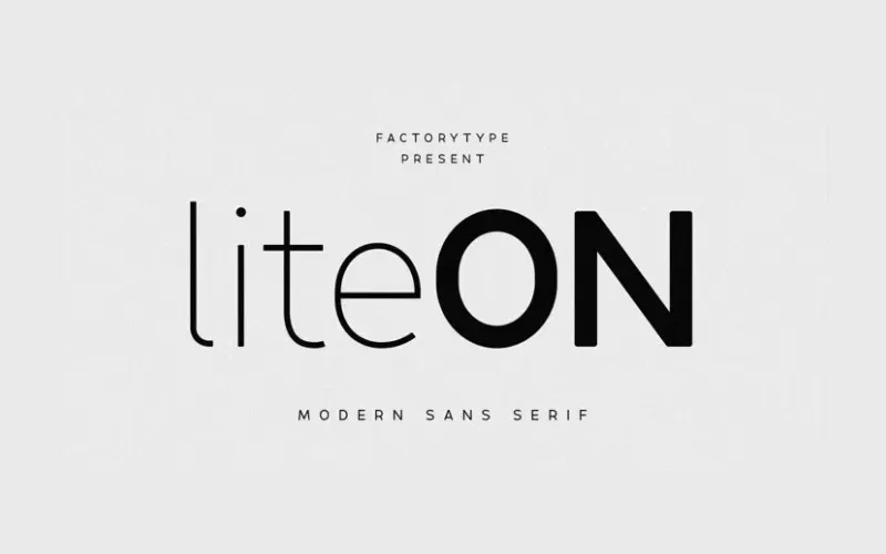 Lite On Font