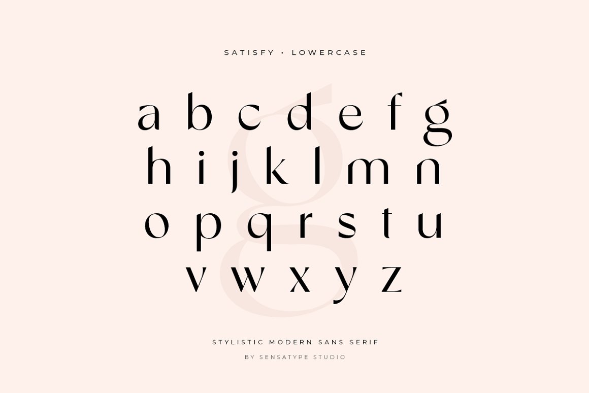 Satisfy Font-3